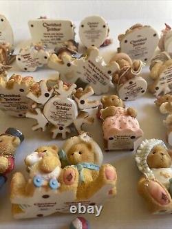 Cherished Teddies Lot Of 35 All Very Fine Condition No Damage Collectibles