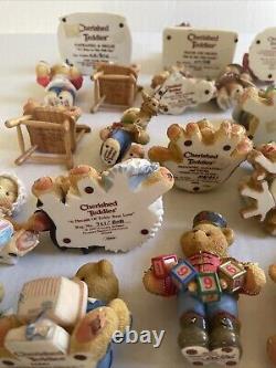 Cherished Teddies Lot Of 35 All Very Fine Condition No Damage Collectibles