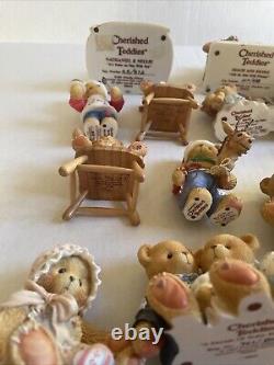 Cherished Teddies Lot Of 35 All Very Fine Condition No Damage Collectibles