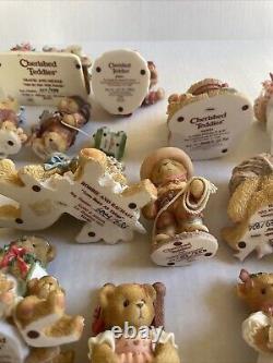 Cherished Teddies Lot Of 35 All Very Fine Condition No Damage Collectibles