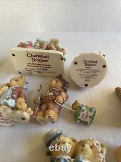 Cherished Teddies Lot Of 35 All Very Fine Condition No Damage Collectibles