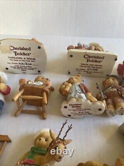 Cherished Teddies Lot Of 35 All Very Fine Condition No Damage Collectibles