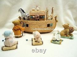 Cherished Teddies Noah's Ark Gift Set LE 2002 Used In Box Excellent Condition