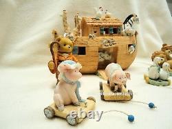Cherished Teddies Noah's Ark Gift Set LE 2002 Used In Box Excellent Condition