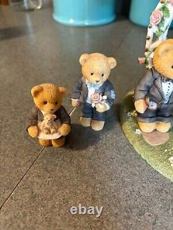 Cherished Teddies Our Cherished Wedding Enesco 1998 7 Pieces Excellent Cond