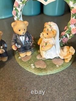 Cherished Teddies Our Cherished Wedding Enesco 1998 7 Pieces Excellent Cond