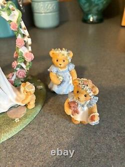 Cherished Teddies Our Cherished Wedding Enesco 1998 7 Pieces Excellent Cond