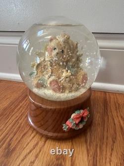 Cherished Teddies Stocking Cap Rare Waterball Have Yourself A Merry Christmas