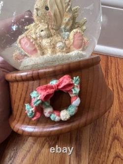 Cherished Teddies Stocking Cap Rare Waterball Have Yourself A Merry Christmas