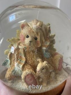 Cherished Teddies Stocking Cap Rare Waterball Have Yourself A Merry Christmas