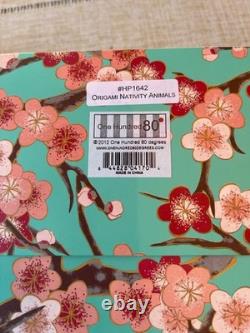 Christmas 180 Degrees Origami style Porcelain 14 piece Nativity Set (BH)