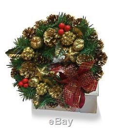 Christmas Bundle 8ft Christmas tree + Gift Bag + Wreath + Hanging Ornamet Balls