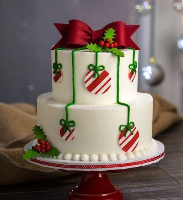 Christmas Cake Display Faux Cake Christmas Holiday Decoration Christmas Party