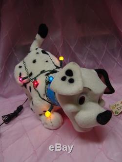 Christmas Dalmatian Puppy Tangled In Lights Motion Nice