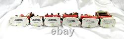 Christmas Danbury Mint Rottweiler Dog Complete Christmas Express Train, 6 pcs