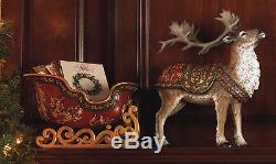 Christmas Decorations Santa's Reindeer & Sleigh Christmas Card Holder