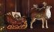 Christmas Decorations Santa's Reindeer & Sleigh Christmas Card Holder