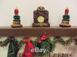 Christmas Display with Santa and Fireplace