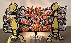 Christmas Electric Fireplace Magic Flame Gersten Industries Original Box READ