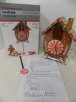 Christmas Gingerbread House Cuckoo Sound Clock