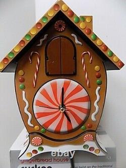 Christmas Gingerbread House Cuckoo Sound Clock