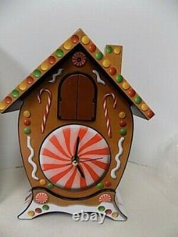 Christmas Gingerbread House Cuckoo Sound Clock