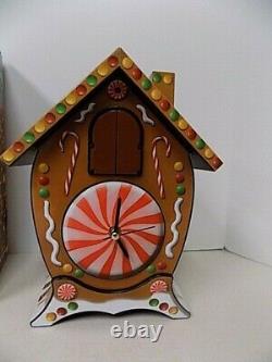 Christmas Gingerbread House Cuckoo Sound Clock