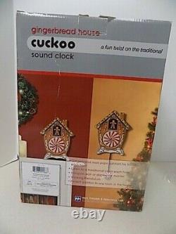 Christmas Gingerbread House Cuckoo Sound Clock