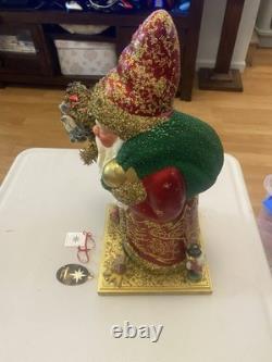 Christmas Ino Schaller Christopher Radko Bordeaux Santa Decor Winter RARE