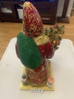 Christmas Ino Schaller Christopher Radko Bordeaux Santa Decor Winter RARE