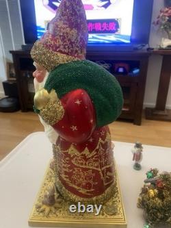 Christmas Ino Schaller Christopher Radko Bordeaux Santa Decor Winter RARE