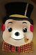 Christmas Municipal Snowman 4' Lidco Vtg Lighted City Display Light Flat Back