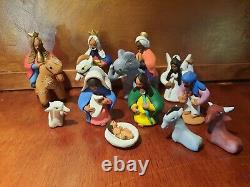 Christmas Nativity Scene Guillermina Aguilar Josefina Oaxaca SIGNED New but OLD