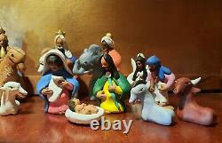 Christmas Nativity Scene Guillermina Aguilar Josefina Oaxaca SIGNED New but OLD