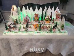 Christmas Village Display XL Platform For Dept 56 Grinch Who Ville Xmas Village