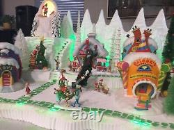 Christmas Village Display XL Platform For Dept 56 Grinch Who Ville Xmas Village