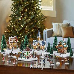 Christmas Village Prop Animated 30-Piece Lights Music 8-Songs Decor Holiday