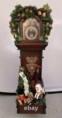 Christmas Wood 33 in Tall Vintage Kirkland Grandfather Clock
