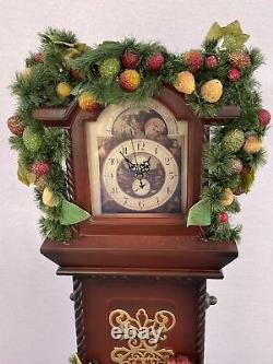 Christmas Wood 33 in Tall Vintage Kirkland Grandfather Clock