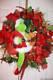 Christmas Wreath Grinch Holiday Wreaths Red Poinsettia Grinch Doll