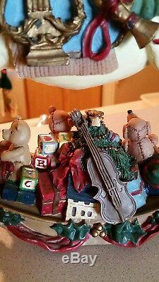 Christmas rocking horse loaded with toys 11 tall very ornate