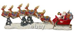 Christopher Radko Centerpiece Up! Up! & Away Musical Plays Here Comes Santa Christopher Radko Centerpiece Up! Up! & Away Musical Plays Here Comes Santa