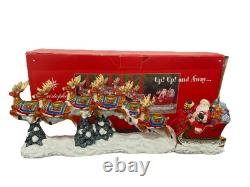 Christopher Radko Centerpiece Up! Up! & Away Musical Plays Here Comes Santa Christopher Radko Centerpiece Up! Up! & Away Musical Plays Here Comes Santa