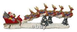 Christopher Radko Centerpiece Up! Up! & Away Musical Plays Here Comes Santa Christopher Radko Centerpiece Up! Up! & Away Musical Plays Here Comes Santa