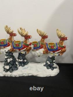 Christopher Radko Centerpiece Up! Up! & Away Musical Plays Here Comes Santa Christopher Radko Centerpiece Up! Up! & Away Musical Plays Here Comes Santa