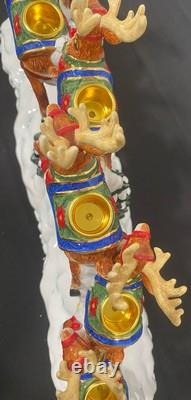 Christopher Radko Centerpiece Up! Up! & Away Musical Plays Here Comes Santa Christopher Radko Centerpiece Up! Up! & Away Musical Plays Here Comes Santa