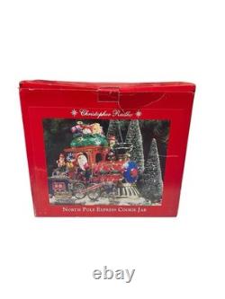 Christopher Radko North Pole Express Cookie Jar Holiday Centerpiece RARE With Box