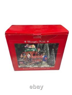 Christopher Radko North Pole Express Cookie Jar Holiday Centerpiece RARE With Box