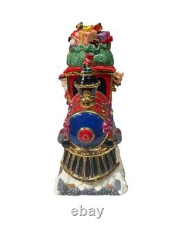 Christopher Radko North Pole Express Cookie Jar Holiday Centerpiece RARE With Box