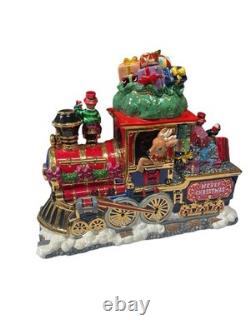 Christopher Radko North Pole Express Cookie Jar Holiday Centerpiece RARE With Box